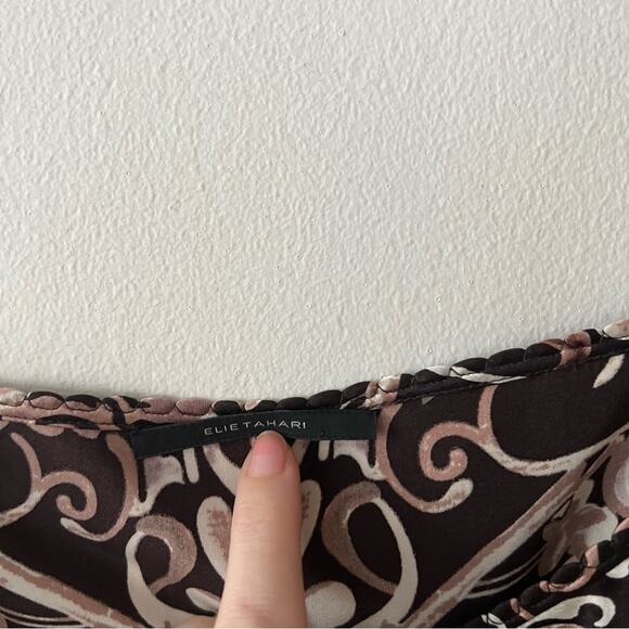 Elie Tahari Printed Silk Tank Top - Picture 4 of 7